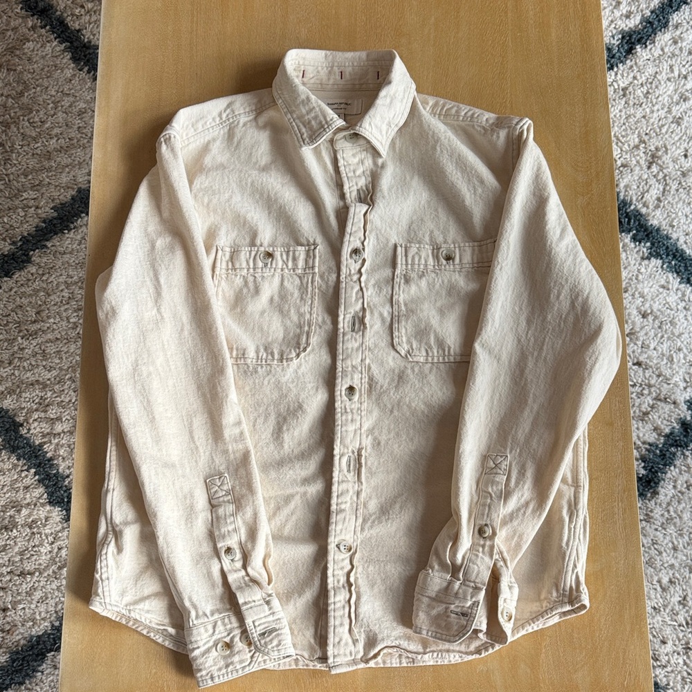 Banana Republic Off-White Button-Up Shirt